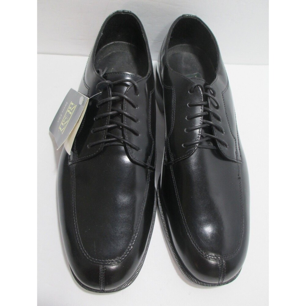 NWT Nunn Bush Shoes Mens 8.5M Black Leather Dress Flex